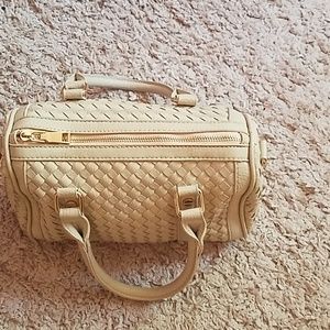 * Madison West crossbody cream satchel